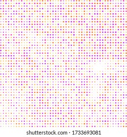 Gradación de Rose Halftone. Pincel de resumen rojo. Tinta De Cómic Rosa. Elemento de puntos de coral. Papel Círculo Púrpura. Patrón gradiente amarillo. Tinta Grunge. Cuadrícula geométrica.