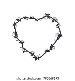 Rose heart card