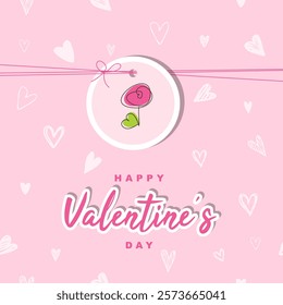 Valentine’s Rose and Hearts of Love