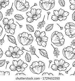 Rose hip with leaf pattern. Outline illustration of rose hip with leaf vector pattern for web design