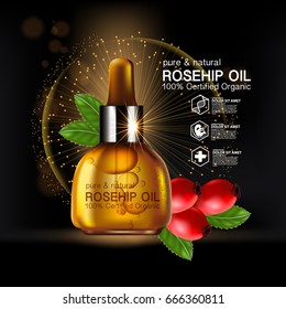 Rose hip oil natural cosmetic skin care