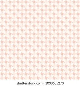 Rose houndstooth pattern. Seamless vector