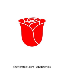 Rose icon design template vector isolated