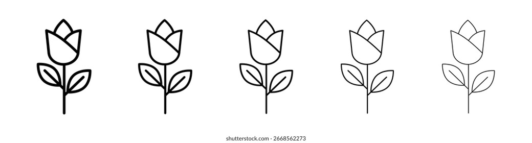 Icono de rosa llenado concepto de signo plano para el Diseño web.
