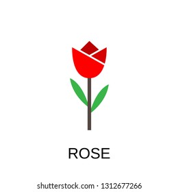 Rose icon. Flower symbol design. Stock - Vector illustration can be used for web