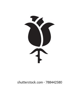 rose icon illustration isolated vector sign symbol