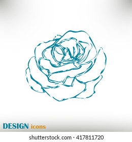 rose icon Line icon
