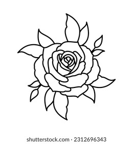 Icono De Rosa Para Logotipo Y Más