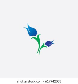 rose icon to logo nature