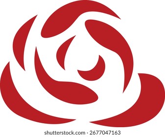 Diseño de Vector de logo de Rose Icon
