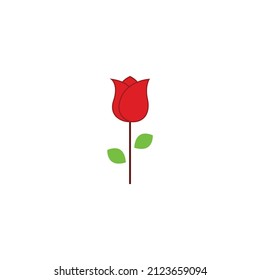 Rose-Symbol-Logo-Vektorgrafik einzeln 