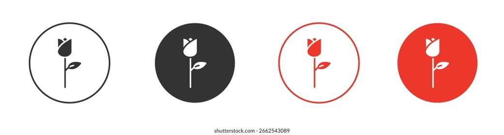Icono de Rose para el logotipo, símbolo de la muestra del Vector para el diseño