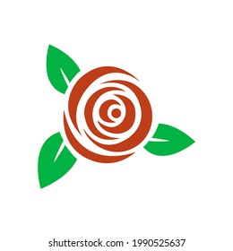 rose icon on a white background, vector illustration