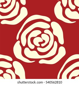 Rose icon seamless