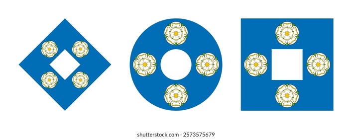 rose icon set. vector illustration isolated on white background
