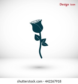 rose icon vector