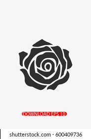 Rose icon, Vector