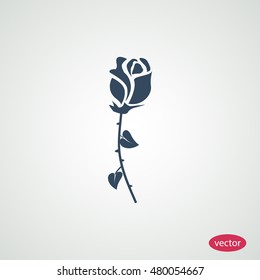 rose icon, vector best flat icon, EPS