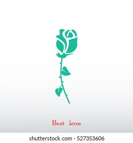 rose icon, vector best flat icon, EPS