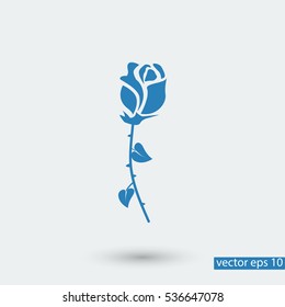 rose icon, vector best flat icon, EPS