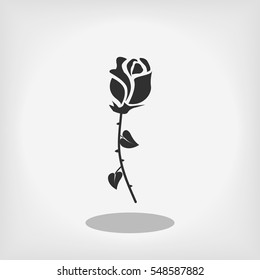 rose icon, vector best flat icon, EPS