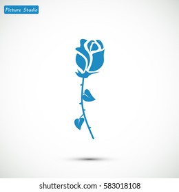 rose icon, vector best flat icon, EPS
