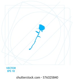 Rose  icon Vector design.