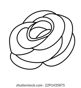 Vector de icono de rosa. signo de ilustración de flor. símbolo floret. logotipo de flor.
