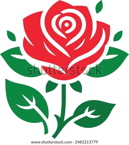 Rose icon vector illustration. rose logo, red rose. vector, logo, png, icon.