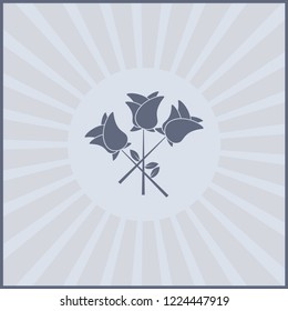 Rose Icon. Vector Web Icon