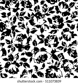 Rose illustration pattern