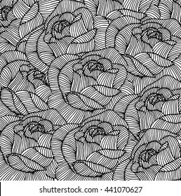 Rose illustration pattern in vector