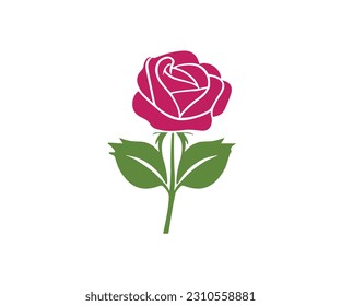 Rose illustration vector cartoon image
