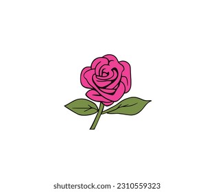 Imagen de dibujos animados vectoriales de ilustraciones en rosa
