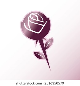 Rose isolated on a white background. useful for print, postcards, posters, cards, web and graphic design.