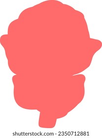 rose isolated vector silhouette icon