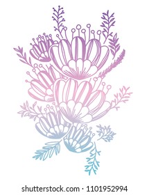 rose and leafs decorative icon