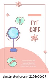 Rose light banner template for cosmetics advertising. Natural organic cosmetic for healthy skin care