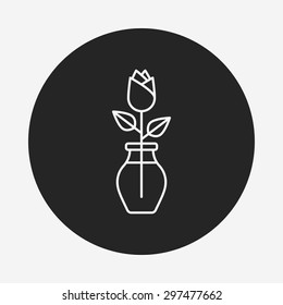 rose line icon