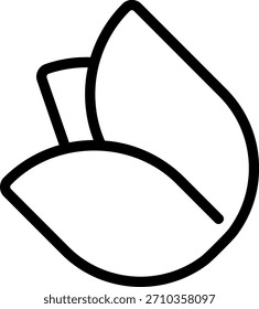 rose line icon illustration vector