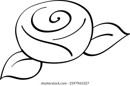 rose line mother day doodle illustration