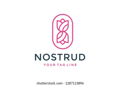 Rose logo design concept. Universal rose design.