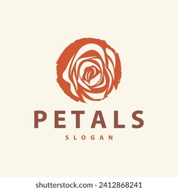 Rose logo design inspiration garden plant nature temple illustration rose flower vector silhouette