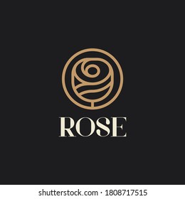 Diseño del logotipo Rose diseño lujoso y elegante diseño moderno adecuado para la identidad de su empresa