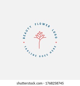 Rose logo design vector illustration