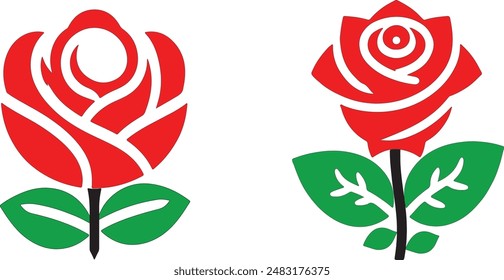 Rose logo Design vectored logo