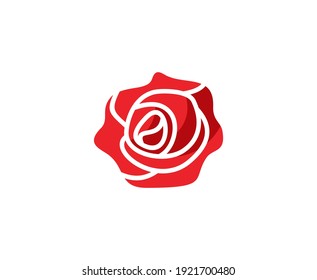 Rose Logo Flower Red Love Icon 