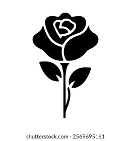 Rose logo icon silhouette vector style Collection Enhance Your Designs