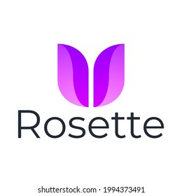 Rose Logo. Modern Logo Design Template. Colorful Rose Logo Vector, Rose Icon Concept.