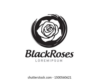 Rose logo symbol or icon template